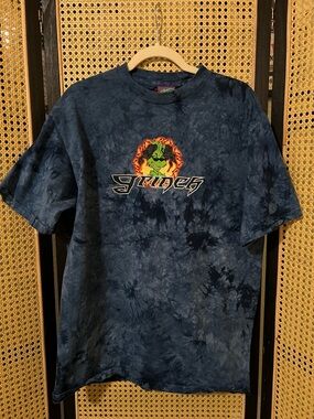 Vintage Tie-Dye Grinch Graphic Tee